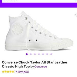 High top converse leather